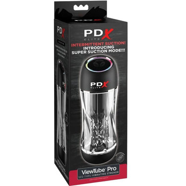 Pdx Elite Viewtube Pro Masturbatore con Aspirazione Intermittente e Vibrazione Personalizzabile